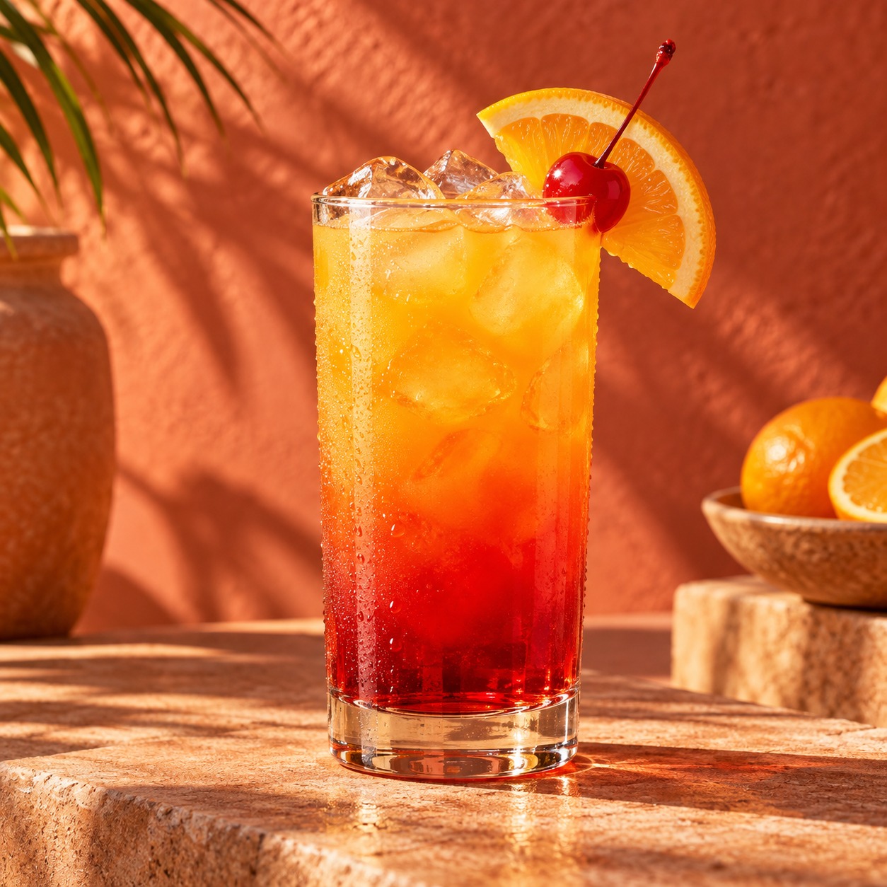 Tequila Sunrise cocktail serving inspiration